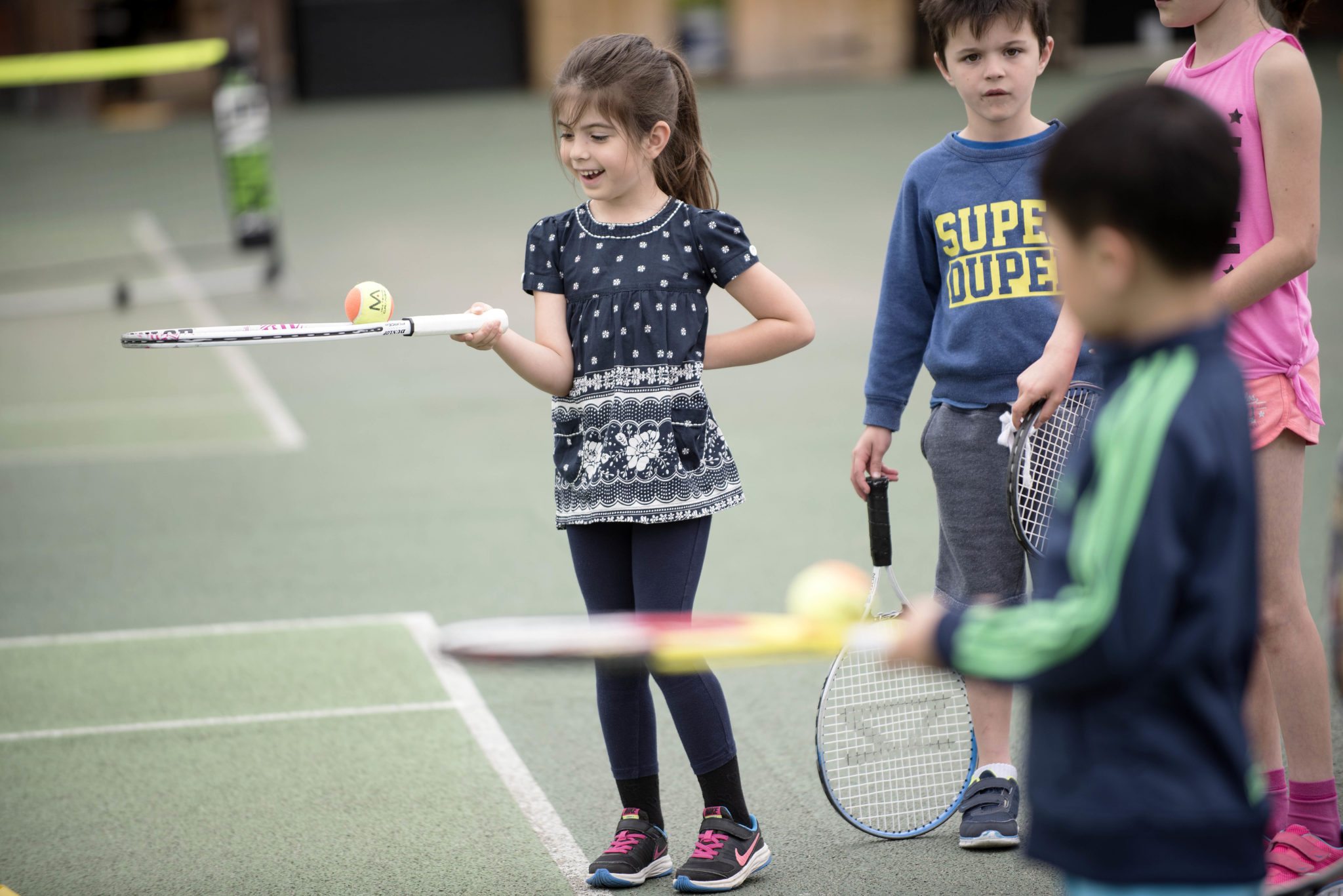 junior tennis coaching holiday camp session