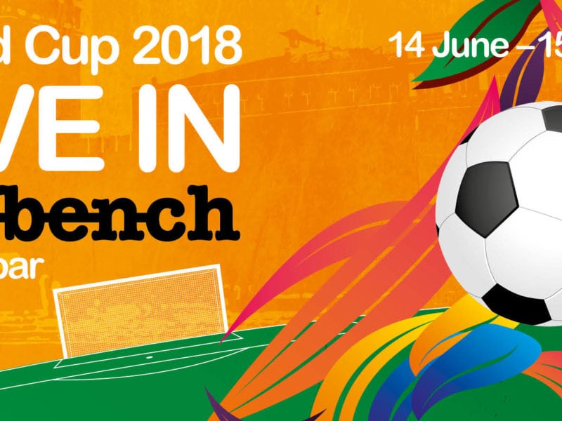 Watch the football world cup live at Bench Sports Bar