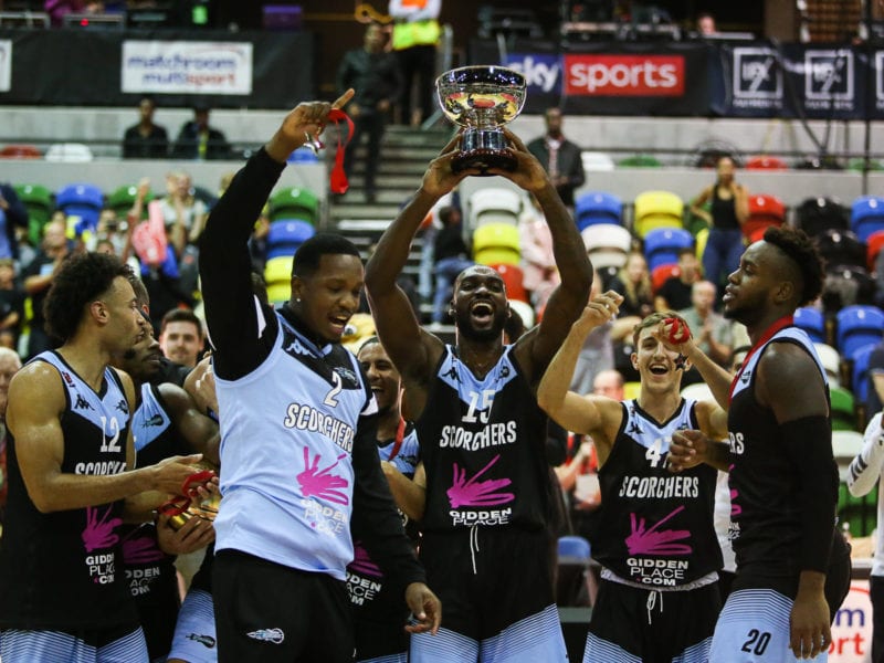Surrey Scorchers celebrate another BBL win