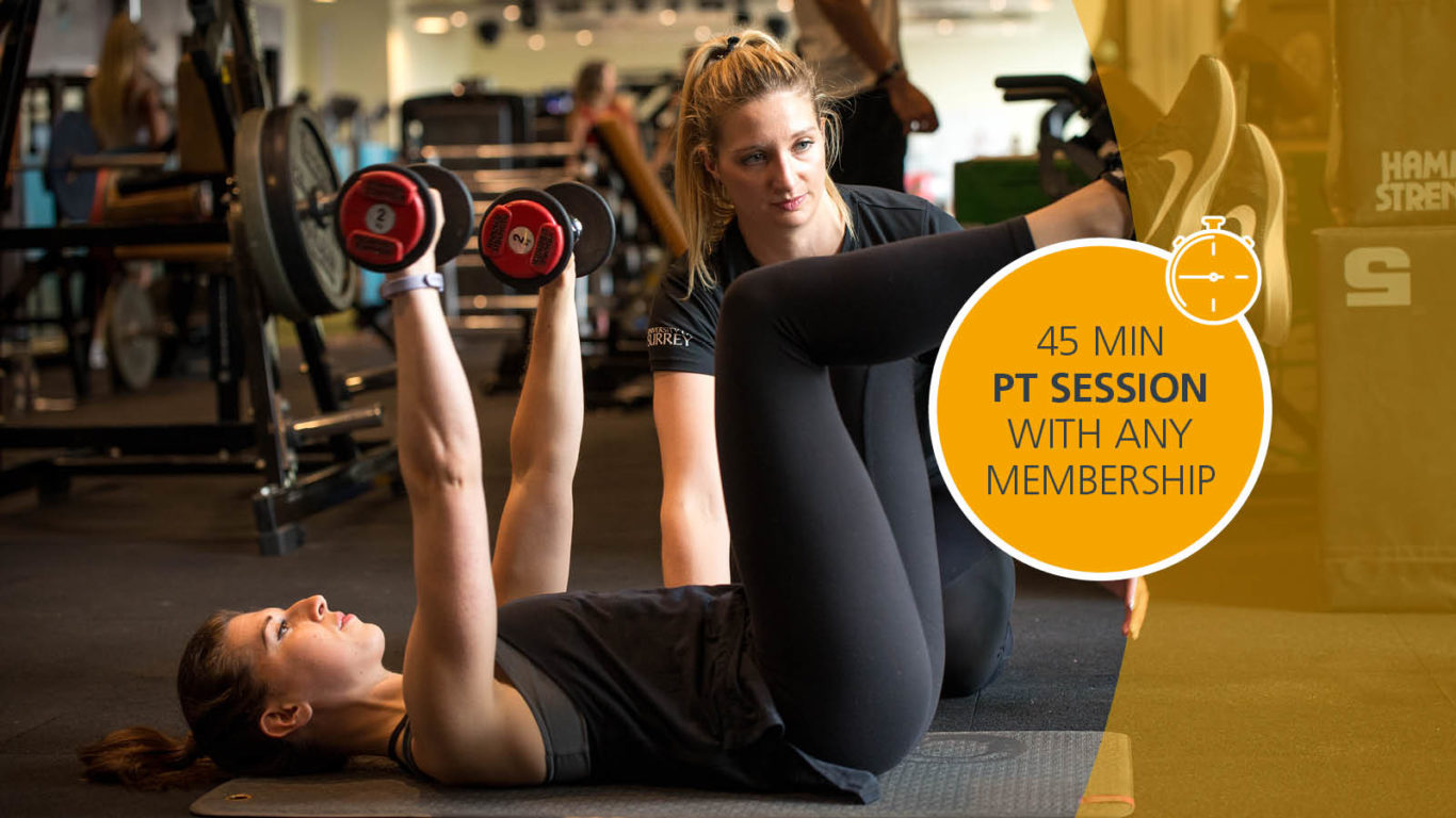 Free 45 PT session with any membership – terms and conditions
