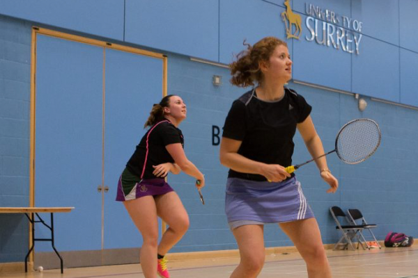 ladies badminton at Surrey Sports Park
