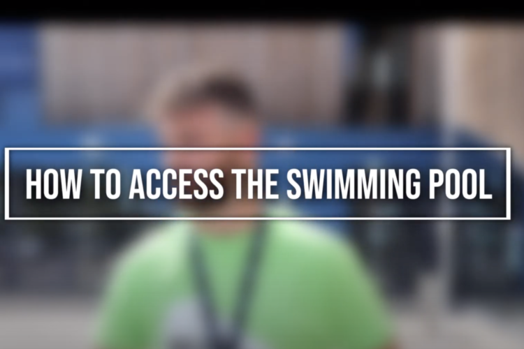 how to access the swimming pool at Surrey Sports Park